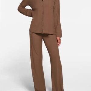 Skims Brown Soft Lounge Sleep Set